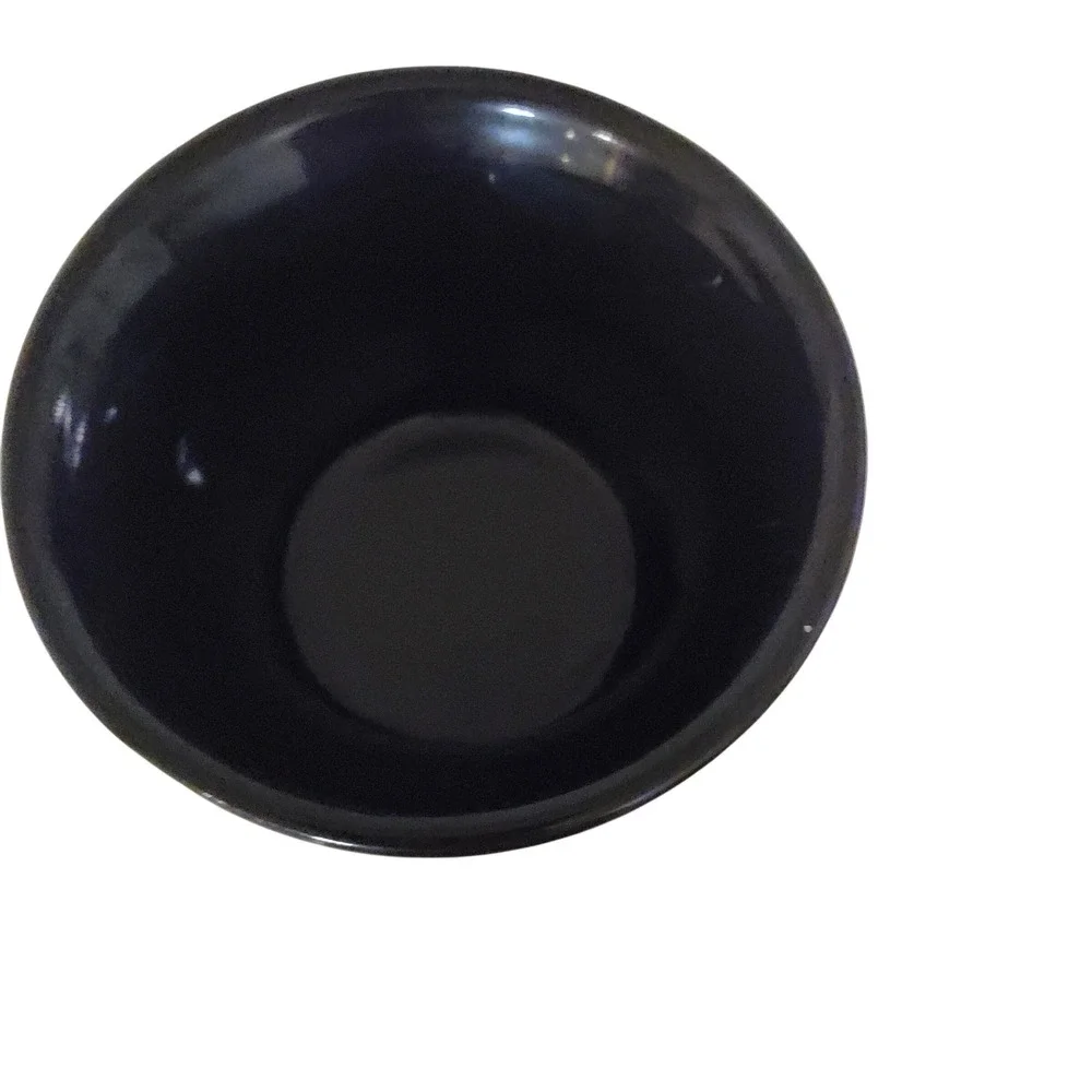 Van Der Hagen Ceramic Shaving Mug Black Apothecary Style Lather Bowl with Handle